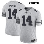 Youth NCAA Ohio State Buckeyes Isaiah Pryor #14 College Stitched Authentic Nike Gray Football Jersey OM20L04OP